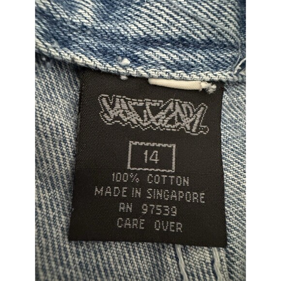 VTG Macgear Women’s Baggy Skater Jeans Tear away Stripe Rave Kikwear 90’s Y2K - Picture 6 of 7